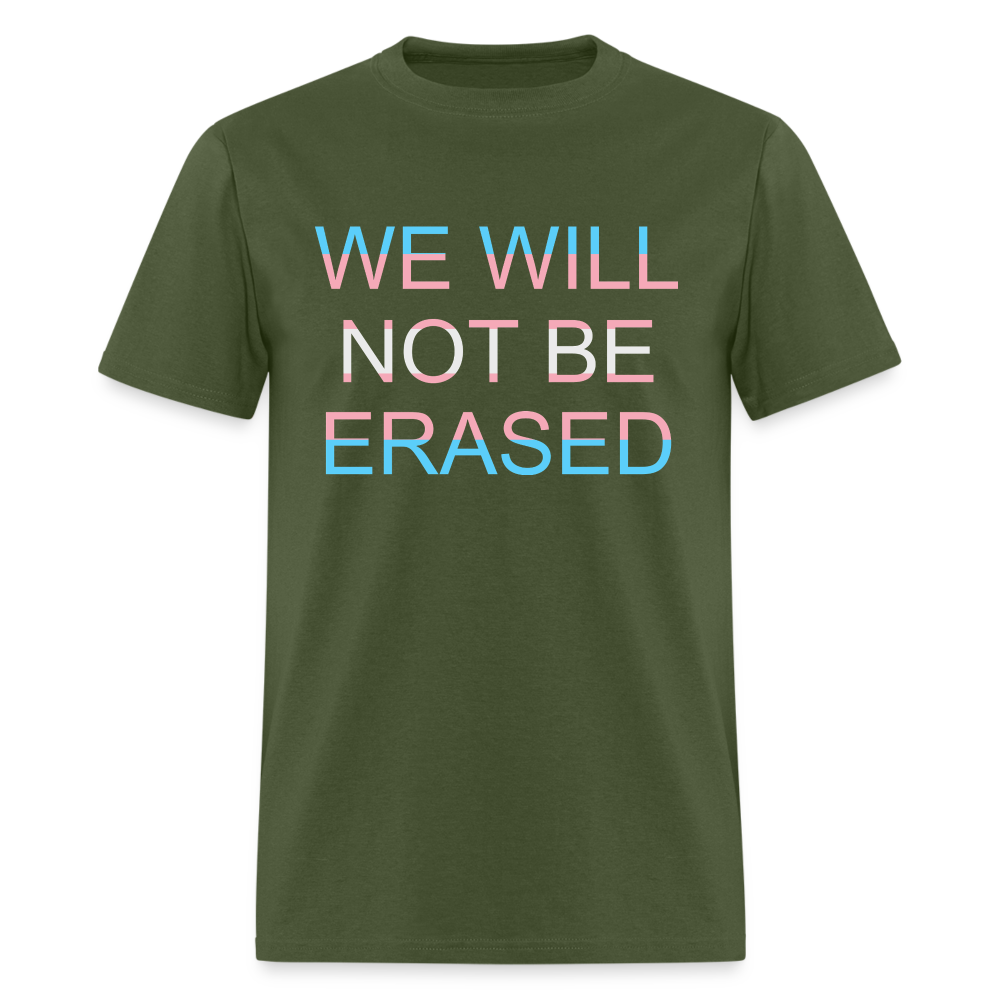 No Erasure Charity Tee - military green