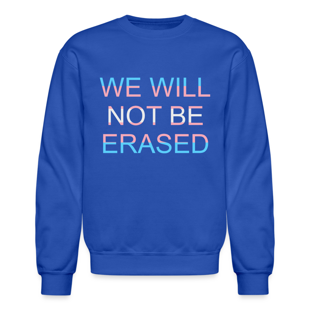 No Erasure Sweatshirt - royal blue