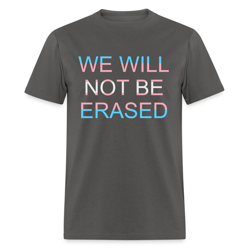 No Erasure Charity Tee - charcoal