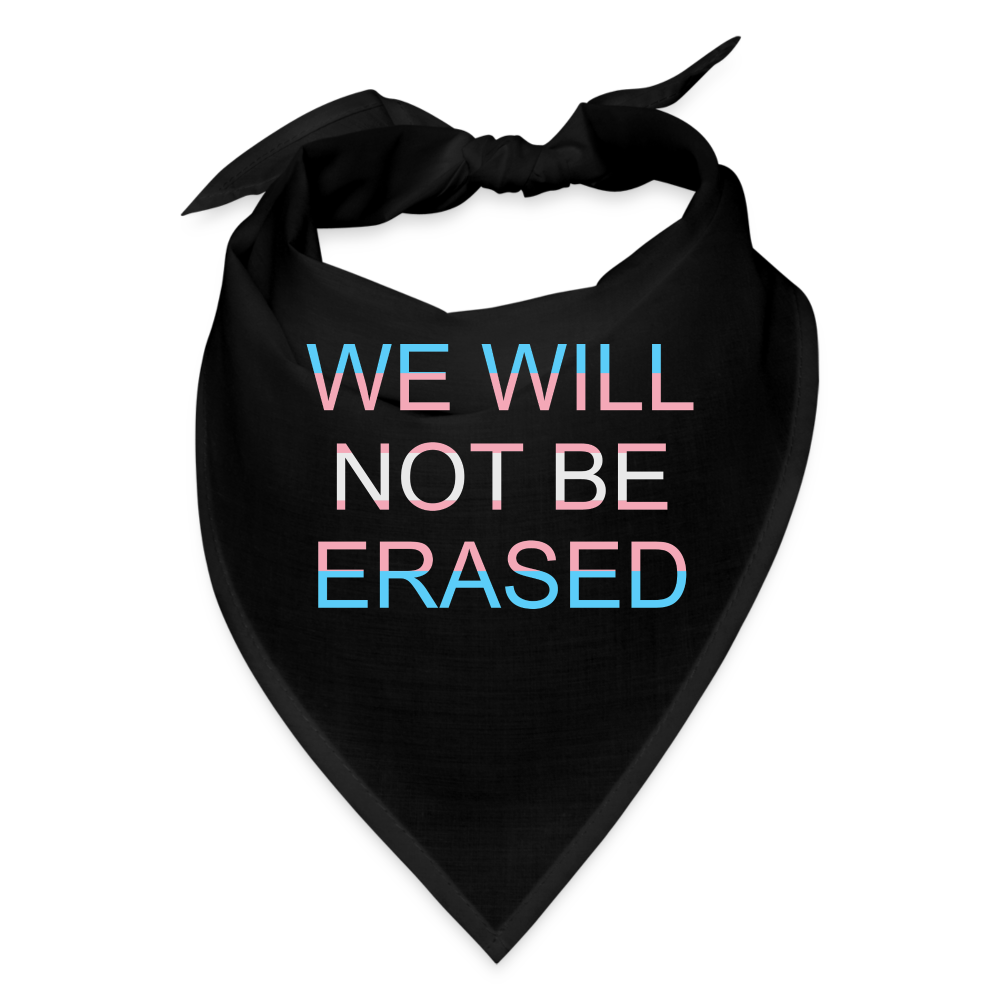 No Erasure Charity Bandana - black