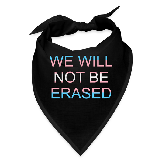 No Erasure Charity Bandana - black