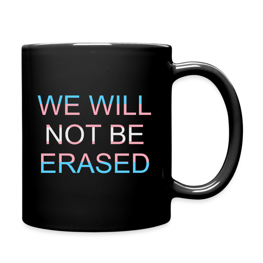 No Erasure Charity Mug - black