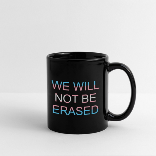 No Erasure Charity Mug - black