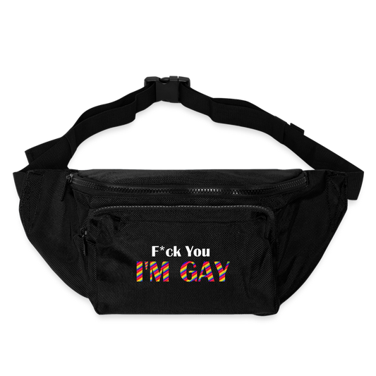 F You I'm Gay Crossbody Bag - black