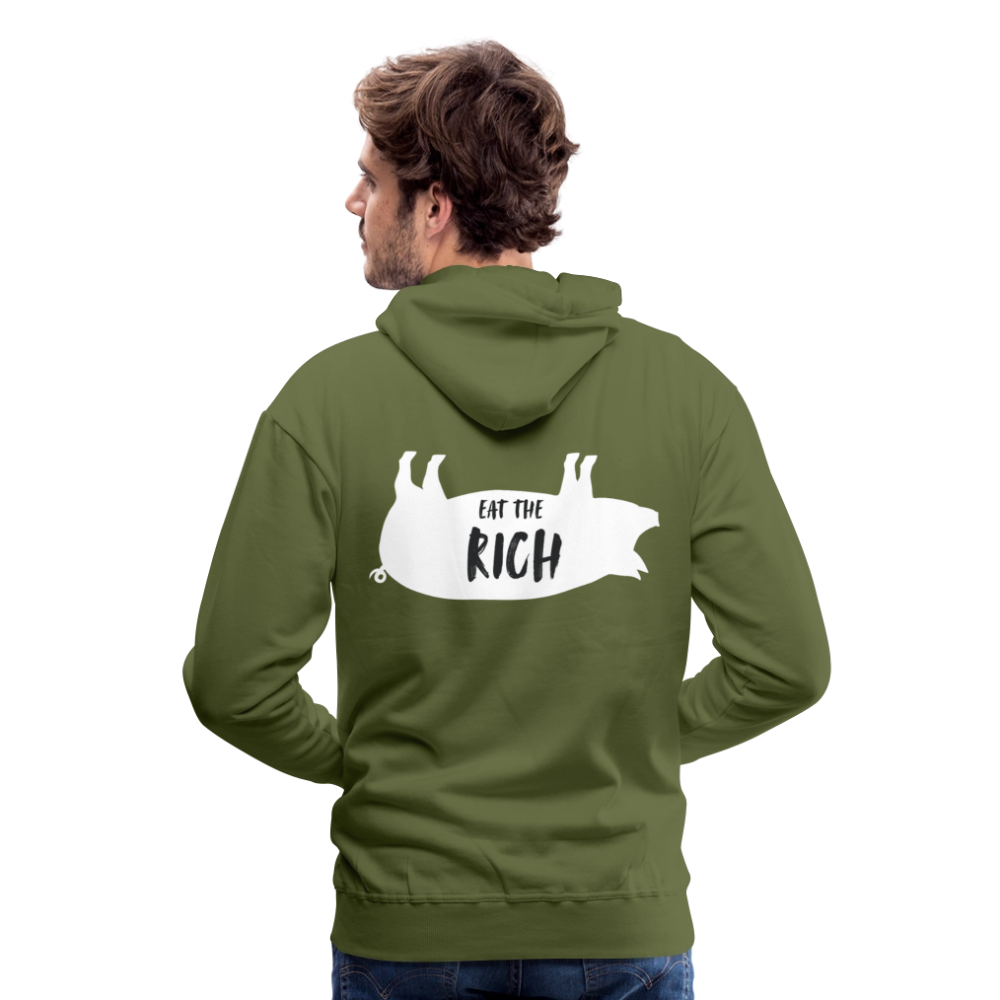 Eat The Rich Hoodie - olive green