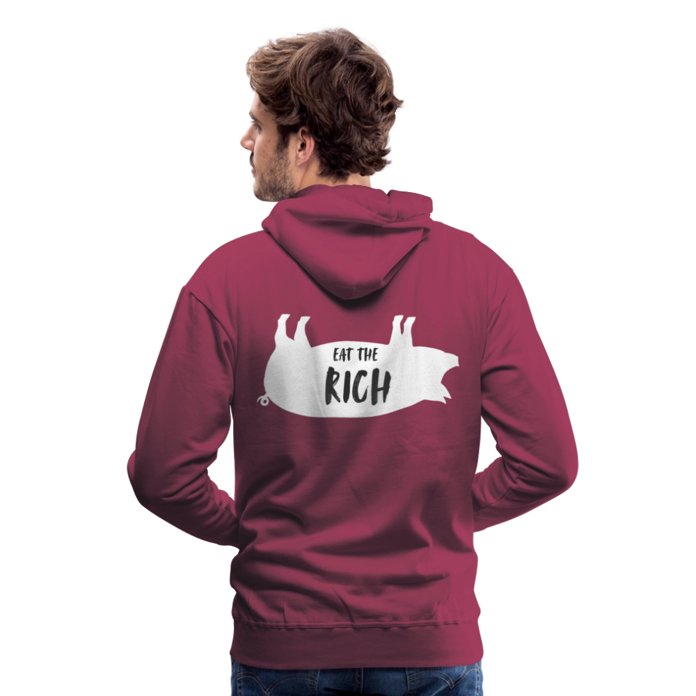 Eat The Rich Hoodie - burgundy