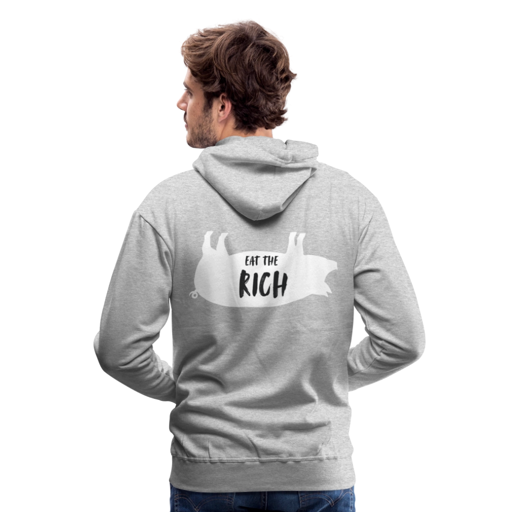 Eat The Rich Hoodie - heather grey